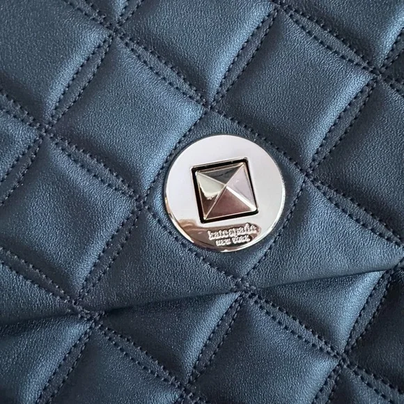 Kate Spade Black Quilted Chain Shoulder Bag - Picture 2 of 3